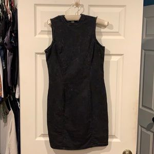 Nicki Minaj Distressed Denim Dress Mini